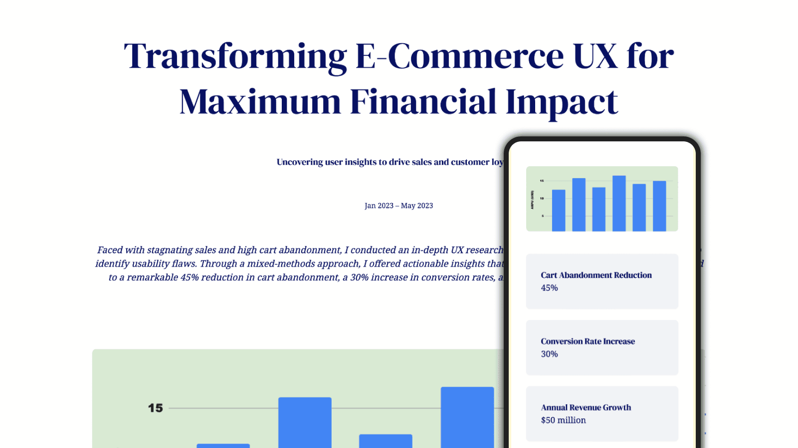 UX research portfolio example
